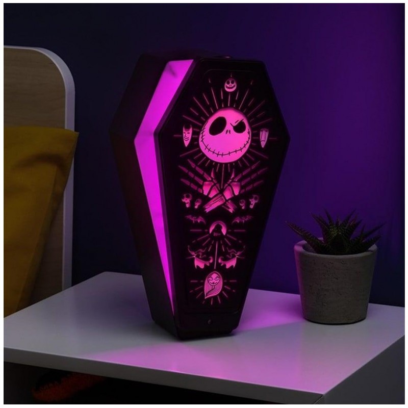 THE NIGHTMARE BEFORE CHRISTMAS COFFIN 3D LIGHT LAMPADA PALADONE PRODUCTS