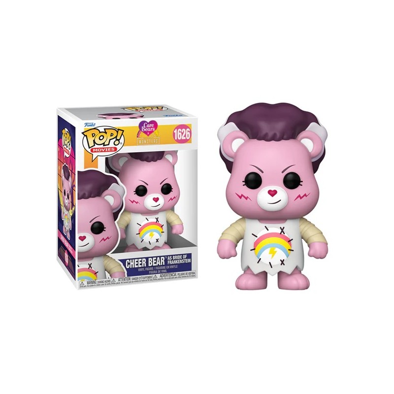 FUNKO POP! CARE BEAR x UNIVERSAL MONSTERS CHEER BEAR AS FRANKENSTEIN BRIDE FIGURE FUNKO