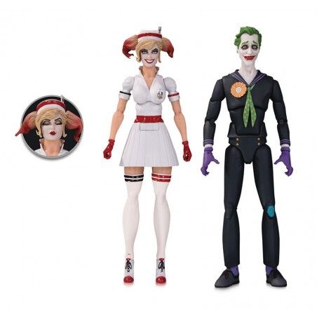 Dc Bombshells Harley Quinn Nurse And Joker 2 Pack Action Figure