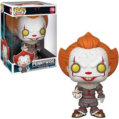 FUNKO POP! IT SUPER SIZE PENNYWISE WITH BOAT BOBBLE HEAD KNOCKER FIGURE