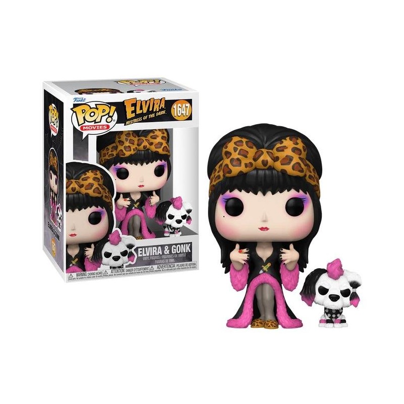 FUNKO FUNKO POP! ELVIRA MISTRESS OF THE DARK ELVIRA AND GONK BOBBLE HEAD FIGURE