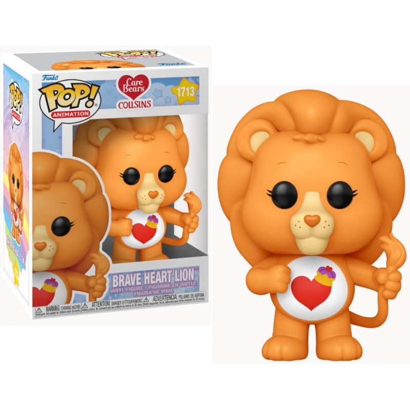 FUNKO FUNKO POP! CARE BEAR COUSINS BRAVE HEART LION BOBBLE HEAD FIGURE