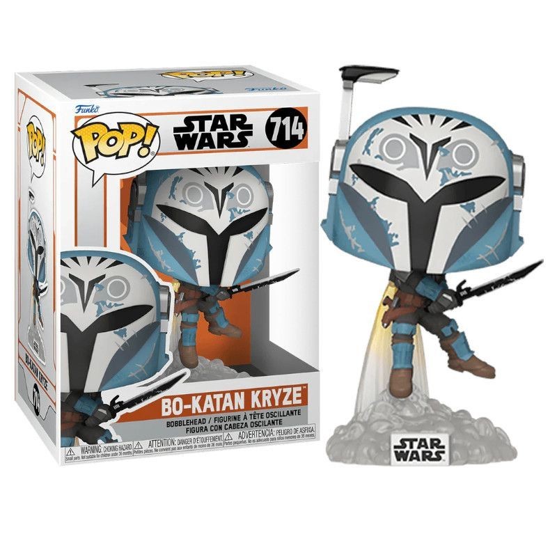 FUNKO POP! STAR WARS THE MANDALORIAN BO-KATAN KRYZE 714 BOBBLE HEAD KNOCKER FIGURE FUNKO