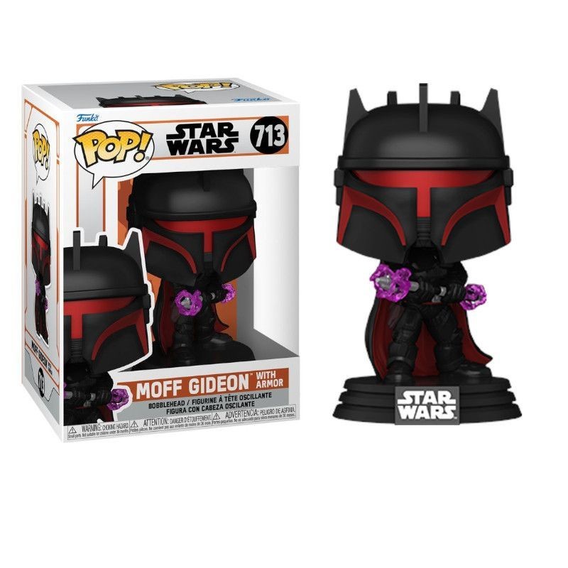 FUNKO FUNKO POP! STAR WARS THE MANDALORIAN MOFF GIDEON WITH ARMOR BOBBLE HEAD KNOCKER FIGURE