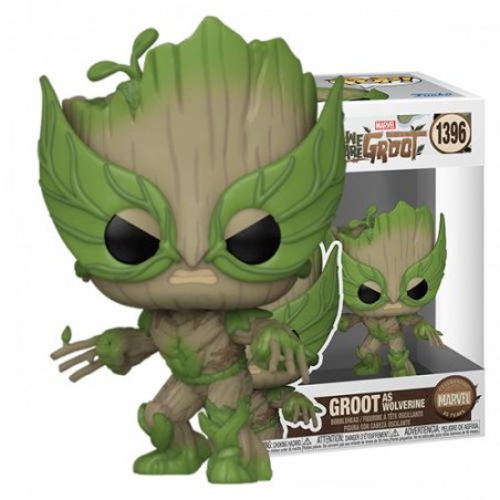 FUNKO POP! MARVEL STUDIOS WE ARE GROOT - GROOT AS WOLVERINE BOBBLE HEAD FIGURE