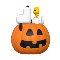 FUNKO FUNKO POP! PEANUTS HALLOWEEN SNOOPY AND WOODSTOCK WITH PUMPKIN BOBBLE HEAD FIGURE