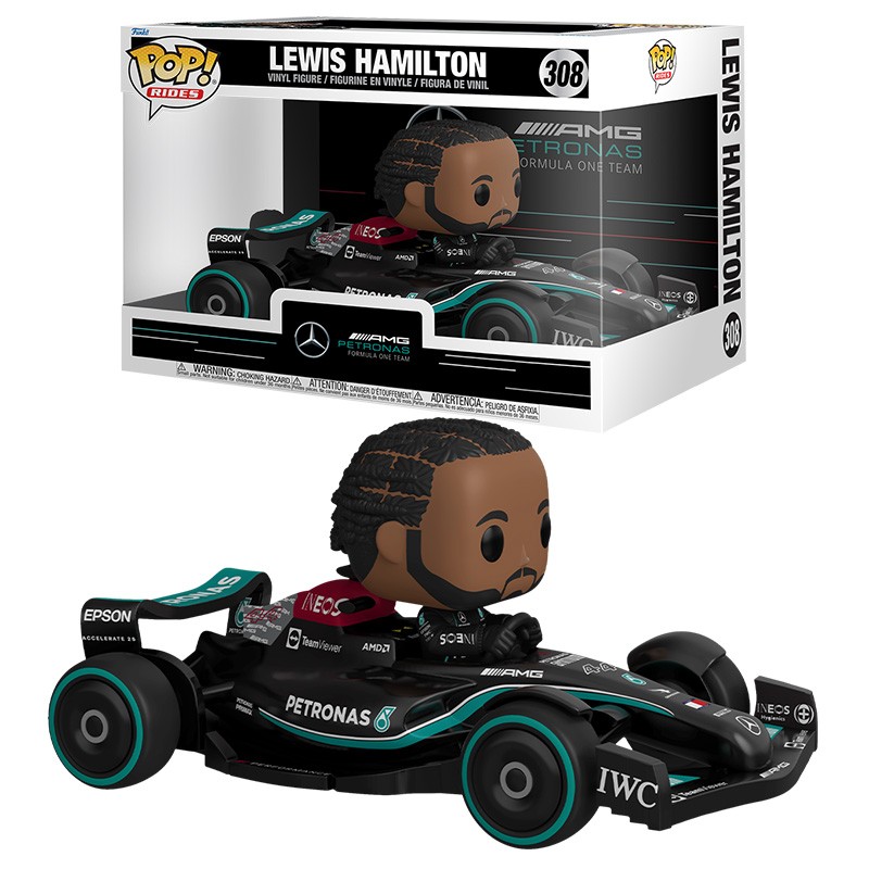 FUNKO POP! RIDES FORMULA 1 LEWIS HAMILTON MERCEDES FIGURE FUNKO