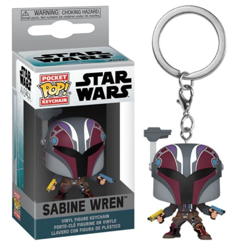 FUNKO STAR WARS AHSOKA SABINE WREN POCKET POP! KEYCHAIN