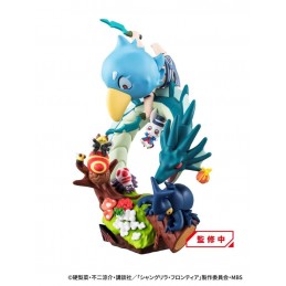 MEGAHOUSE PETITRAMA EX SHANGRI-LA FRONTIER VS MONSTER DIORAMA COLLECTION SET 3 MINI FIGURES