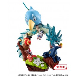 PETITRAMA EX SHANGRI-LA FRONTIER VS MONSTER DIORAMA COLLECTION SET 3 MINI FIGURE MEGAHOUSE