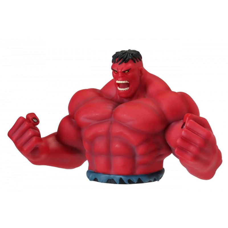 MARVEL COMICS RED HULK BUST BANK SALVADANAIO MONOGRAM