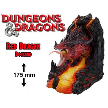 DUNGEONS AND DRAGONS RED DRAGON BOOKEND FIGURE FERMALIBRI