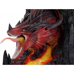 DUNGEONS AND DRAGONS RED DRAGON BOOKEND FIGURE FERMALIBRI WIZKIDS