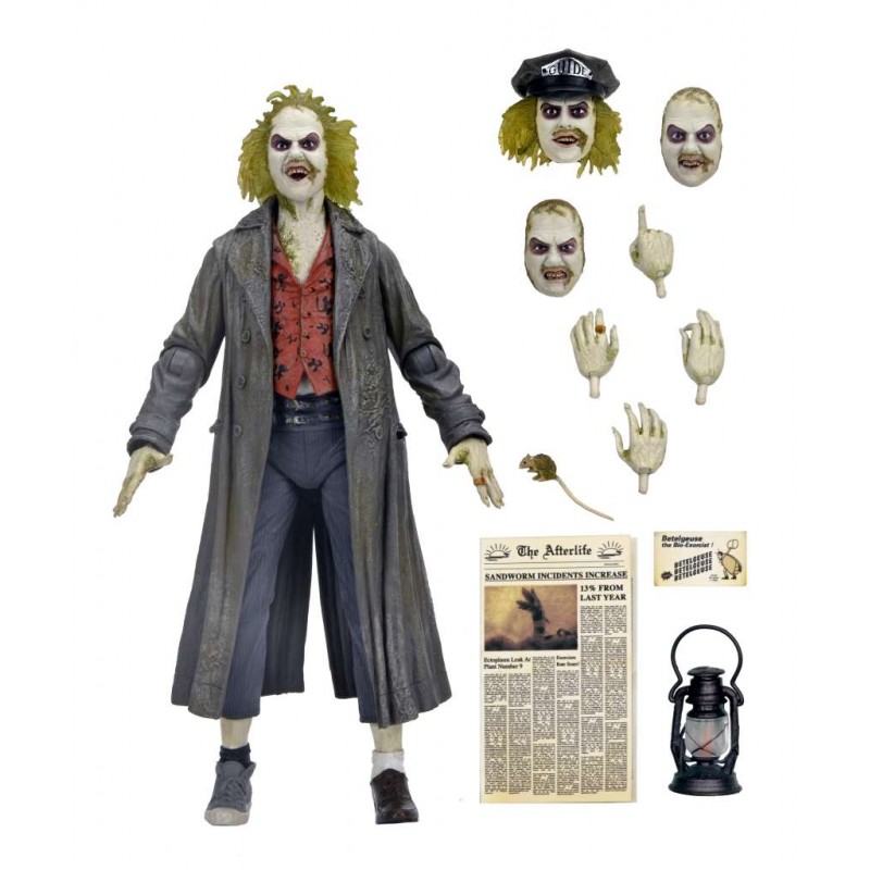 NECA BEETLEJUICE 1988 TOUR GUIDE BIO EXORCIST ULTIMATE ACTION FIGURE