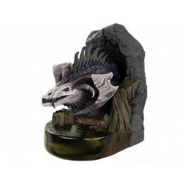 DUNGEONS AND DRAGONS BLACK DRAGON BOOKEND FIGURE FERMALIBRI WIZKIDS