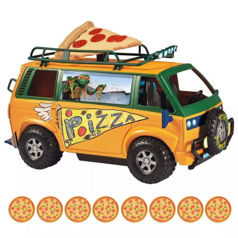 PLAYMATES TOYS TEENAGE MUTANT NINJA TURTLES MUTANT MAYHEM VEHICLE PIZZAFIRE VAN MODEL