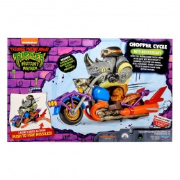 TEENAGE MUTANT NINJA TURTLES MUTANT MAYHEM CHOPPER CYCLE WITH ROCKSTEADY ACTION FIGURE PLAYMATES TOYS