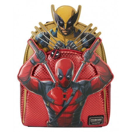 MARVEL STUDIOS DEADPOOL AND WOLVERINE LOUNGEFLY MINI BACKPACK