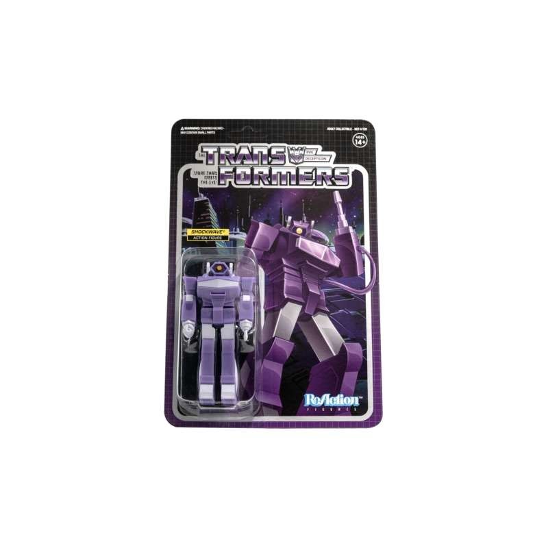 TRANFORMERS REACTION SHOCKWAVE ACTION FIGURE SUPER7