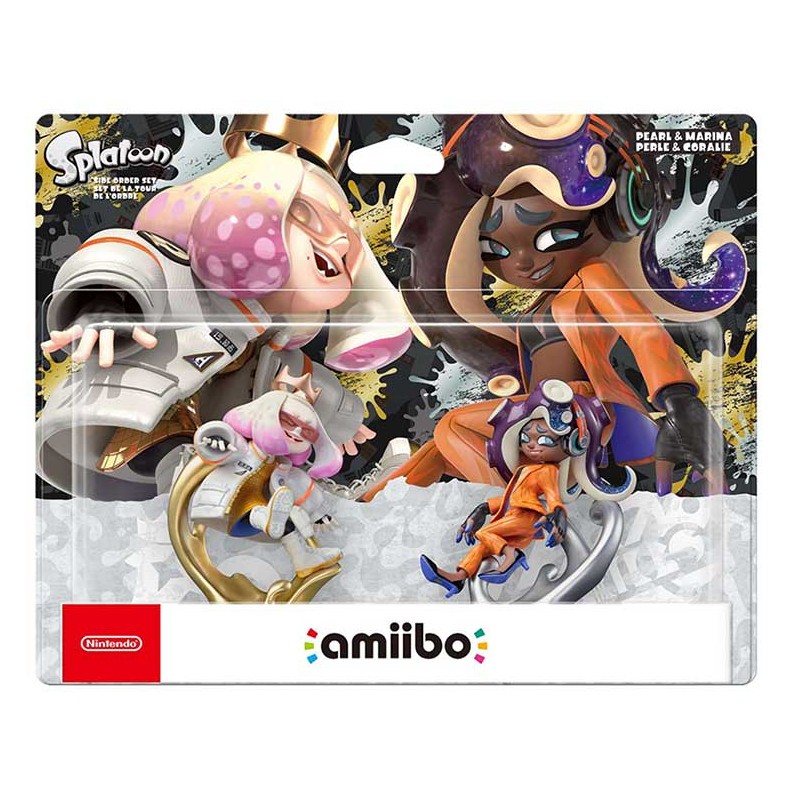 NINTENDO SPLATOON AMIIBO TOWER OF ORDER SET PEARL AND MARINA