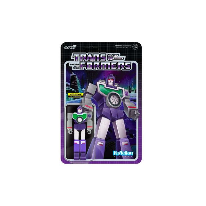 TRANFORMERS REACTION REFLECTOR ACTION FIGURE SUPER7