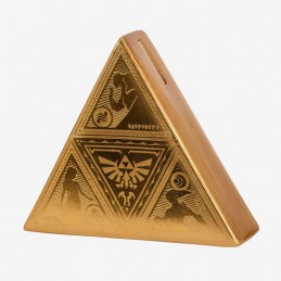 THE LEGEND OF ZELDA TRIFORCE SHAPED MONEY BANK SALVADANAIO PYRAMID INTERNATIONAL