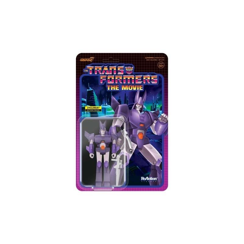 TRANFORMERS REACTION CYCLONUS ACTION FIGURE SUPER7