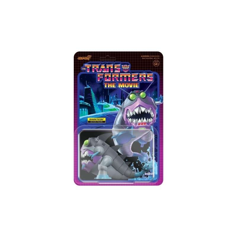 TRANFORMERS REACTION SHARKTICON ACTION FIGURE SUPER7