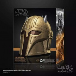 STAR WARS ELECTRONIC HELMET THE ARMORER FULL SCALE CASCO 1/1 HASBRO