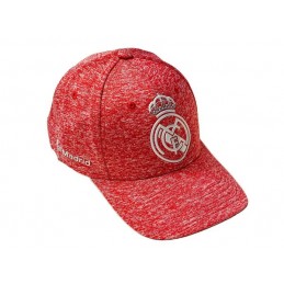 REAL MADRID UFFICIALE LOGO BIANCO CAPPELLO ROSSO BASEBALL CAP