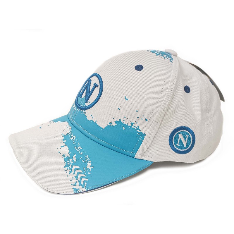 CAPPELLO BASEBALL CAP SSC NAPOLI UFFICIALE VERNICE BIANCO