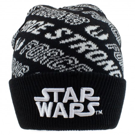 BEANIE STAR WARS LOGO AND WRITINGS