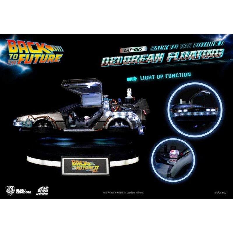 BACK TO THE FUTURE 2 - DELOREAN FLOATING EAF-005 20CM FIGURE BEAST KINGDOM