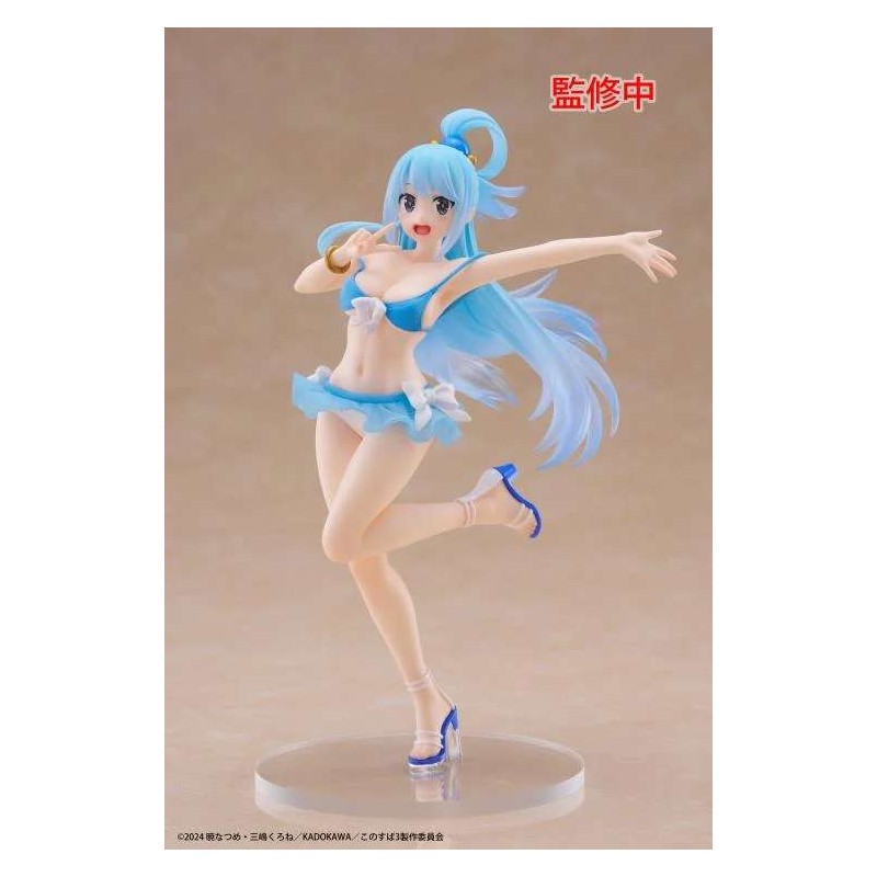 TAITO KONOSUBA 3 COREFUL AQUA SWIMWEAR VER. STATUE FIGURE