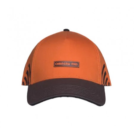 CHAINSAW MAN BLACK AND ORANGE BASEBALL CAP CAPPELLO