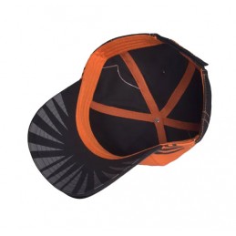 CHAINSAW MAN BLACK AND ORANGE BASEBALL CAP CAPPELLO DIFUZED