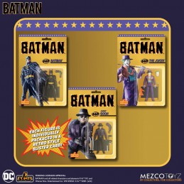 MEZCO TOYS BATMAN 1989 SET 5 POINTS ACTION FIGURE