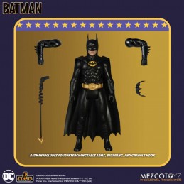 MEZCO TOYS BATMAN 1989 SET 5 POINTS ACTION FIGURE