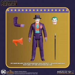 MEZCO TOYS BATMAN 1989 SET 5 POINTS ACTION FIGURE