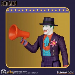 MEZCO TOYS BATMAN 1989 SET 5 POINTS ACTION FIGURE