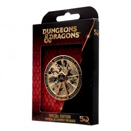 DUNGEONS AND DRAGONS SPINNING ALIGNMENT PIN BADGE SPILLA FANATTIK