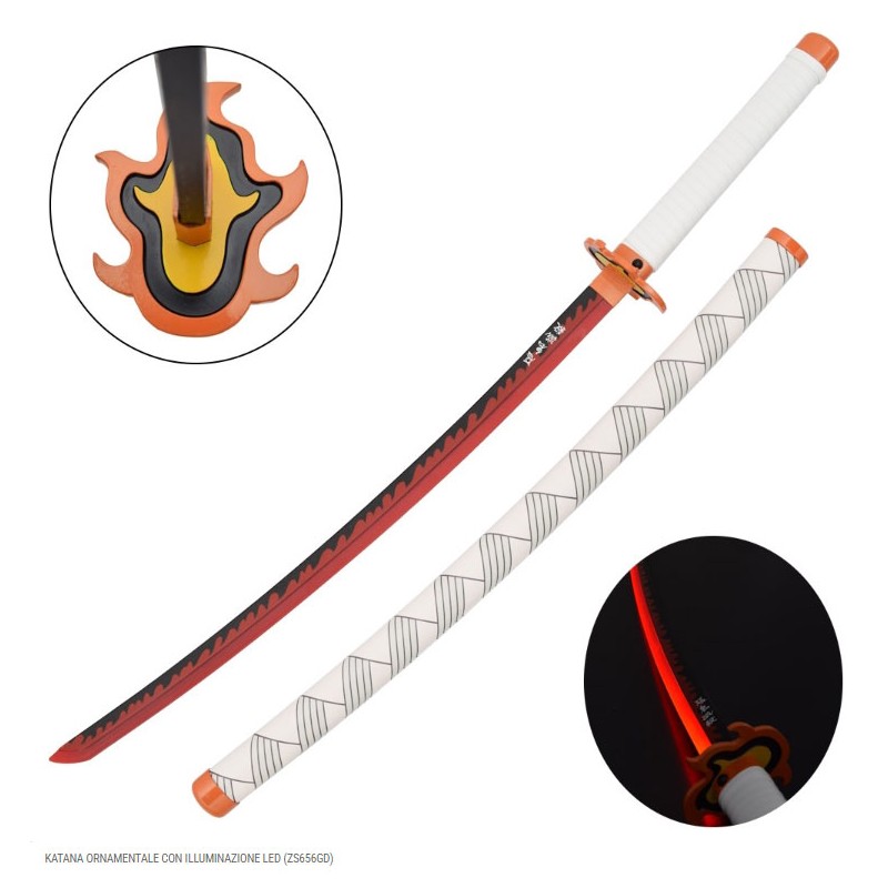 DEMON SLAYER RENGOKU KYOJURO KATANA A LED REPLICA 103CM