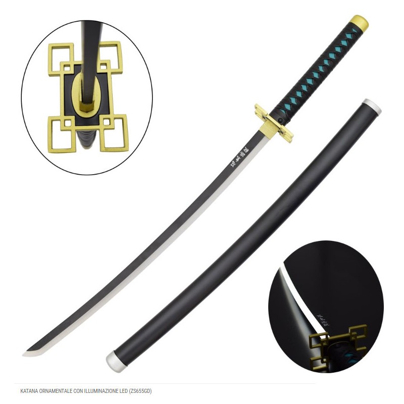 DEMON SLAYER MUICHIRO TOKITO KATANA A LED REPLICA 98CM