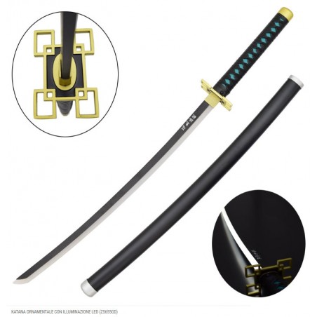 DEMON SLAYER MUICHIRO TOKITO KATANA A LED REPLICA 98CM