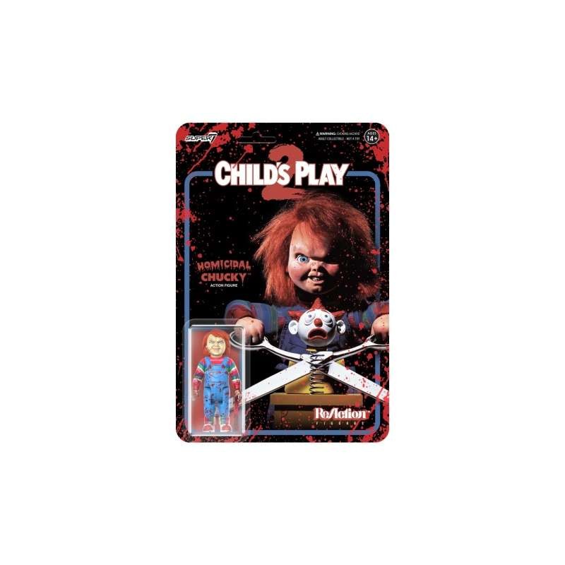 SUPER7 CHILD'S PLAY 2 HOMICIDAL CHUCKY REACTION ACTION FIGURE