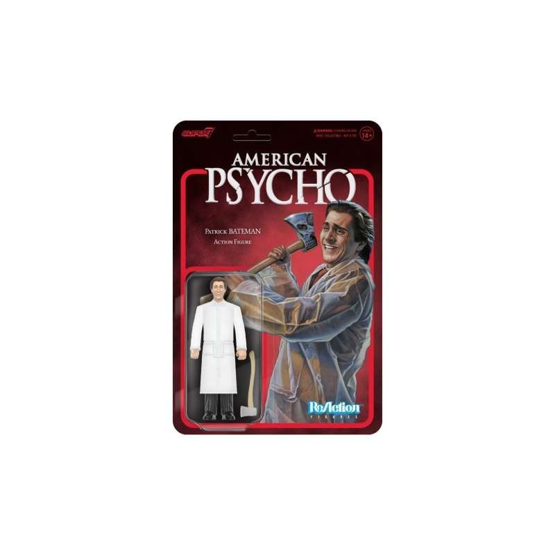 AMERICAN PSYCHO REACTION PATRICK BATEMAN ACTION FIGURE SUPER7