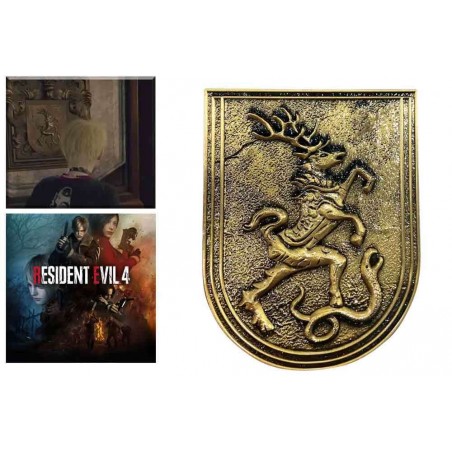 RESIDENT EVIL 4 SALAZAR FAMILY INSIGNIA MEDALLION METAL REPLICA