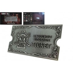 RESIDENT EVIL 4 METAL UPGRADE TICKET REPLICA FANATTIK