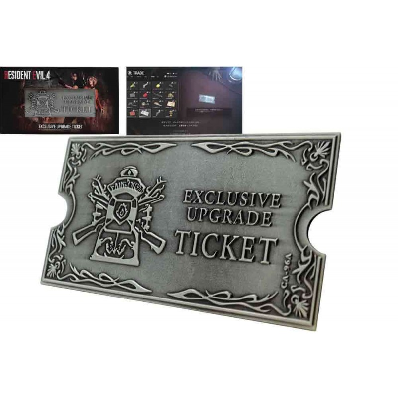 FANATTIK RESIDENT EVIL 4 METAL UPGRADE TICKET EXCLUSIVE REPLICA