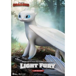 DREAMWORKS DRAGONS LIGHT FURY MASTER CRAFT STATUA RESINA FIGURE BEAST KINGDOM